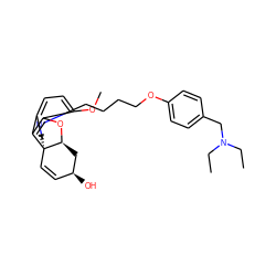 CCN(CC)Cc1ccc(OCCCCN2CC[C@@]34C=C[C@H](O)C[C@@H]3Oc3c(OC)ccc(c34)C2)cc1 ZINC000040402394