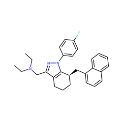 CCN(CC)Cc1nn(-c2ccc(F)cc2)c2c1CCC[C@@H]2Cc1cccc2ccccc12 ZINC000026572638