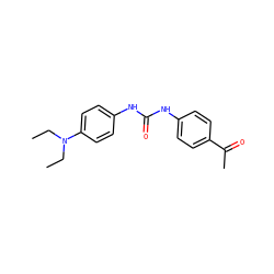 CCN(CC)c1ccc(NC(=O)Nc2ccc(C(C)=O)cc2)cc1 ZINC000000621480