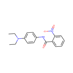 CCN(CC)c1ccc(NC(=O)c2ccccc2[N+](=O)[O-])cc1 ZINC000000038831