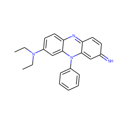 CCN(CC)c1ccc2nc3ccc(=N)cc-3n(-c3ccccc3)c2c1 ZINC000138876050