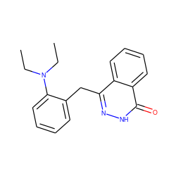 CCN(CC)c1ccccc1Cc1n[nH]c(=O)c2ccccc12 ZINC000473113619