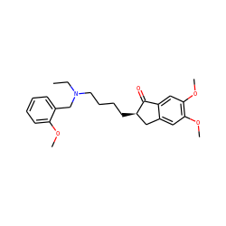 CCN(CCCC[C@@H]1Cc2cc(OC)c(OC)cc2C1=O)Cc1ccccc1OC ZINC000001551807