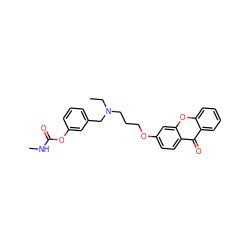 CCN(CCCOc1ccc2c(=O)c3ccccc3oc2c1)Cc1cccc(OC(=O)NC)c1 ZINC000013781335