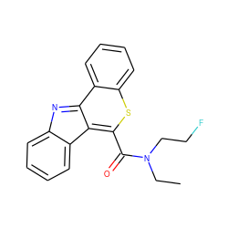 CCN(CCF)C(=O)c1sc2ccccc2c2nc3ccccc3c1-2 ZINC000096909223