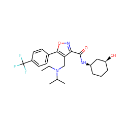 CCN(Cc1c(C(=O)N[C@@H]2CCC[C@H](O)C2)noc1-c1ccc(C(F)(F)F)cc1)C(C)C ZINC000071330766