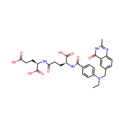 CCN(Cc1ccc2nc(C)[nH]c(=O)c2c1)c1ccc(C(=O)N[C@@H](CCC(=O)N[C@H](CCC(=O)O)C(=O)O)C(=O)O)cc1 ZINC000003807127