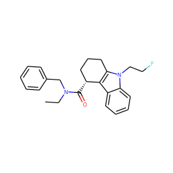 CCN(Cc1ccccc1)C(=O)[C@@H]1CCCc2c1c1ccccc1n2CCF ZINC000082154397