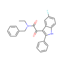 CCN(Cc1ccccc1)C(=O)C(=O)c1c(-c2ccccc2)[nH]c2ccc(F)cc12 ZINC000040863869