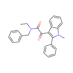 CCN(Cc1ccccc1)C(=O)C(=O)c1c(-c2ccccc2)n(C)c2ccccc12 ZINC000066111814