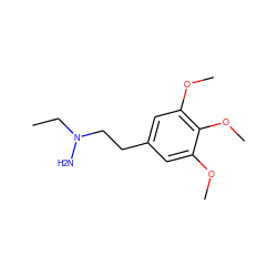 CCN(N)CCc1cc(OC)c(OC)c(OC)c1 ZINC000064490550