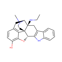 CCN[C@@]12Cc3c([nH]c4ccccc34)[C@@H]3Oc4c(O)ccc5c4[C@@]31CCN(C)[C@H]2C5 ZINC000101149878