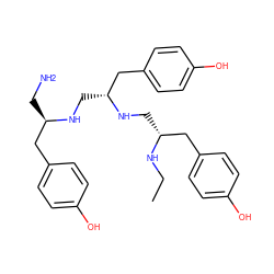 CCN[C@H](CN[C@H](CN[C@H](CN)Cc1ccc(O)cc1)Cc1ccc(O)cc1)Cc1ccc(O)cc1 ZINC000036216226