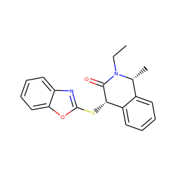 CCN1C(=O)[C@@H](Sc2nc3ccccc3o2)c2ccccc2[C@H]1C ZINC000095605917