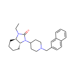 CCN1C(=O)N(C2CCN(Cc3ccc4ccccc4c3)CC2)[C@@H]2CCCC[C@H]21 ZINC000028765752