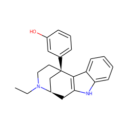 CCN1CC[C@@]2(c3cccc(O)c3)C[C@H]1Cc1[nH]c3ccccc3c12 ZINC000253690348