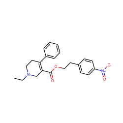 CCN1CCC(c2ccccc2)=C(C(=O)OCCc2ccc([N+](=O)[O-])cc2)C1 ZINC000095593392