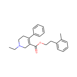 CCN1CCC(c2ccccc2)=C(C(=O)OCCc2ccccc2C)C1 ZINC000095593782