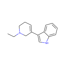 CCN1CCC=C(c2c[nH]c3ccccc23)C1 ZINC000026751816