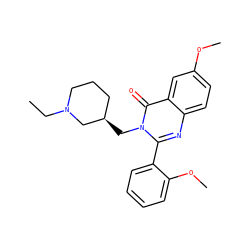 CCN1CCC[C@@H](Cn2c(-c3ccccc3OC)nc3ccc(OC)cc3c2=O)C1 ZINC000028711884