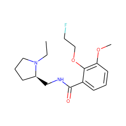 CCN1CCC[C@@H]1CNC(=O)c1cccc(OC)c1OCCF ZINC000026383148