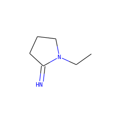 CCN1CCCC1=N ZINC000020444247