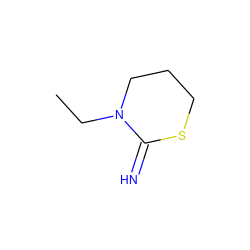 CCN1CCCSC1=N ZINC000039616980