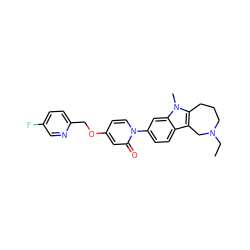 CCN1CCCc2c(c3ccc(-n4ccc(OCc5ccc(F)cn5)cc4=O)cc3n2C)C1 ZINC000115012774