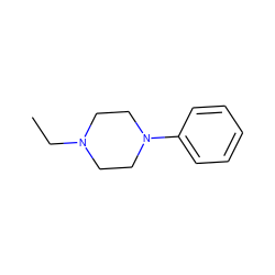 CCN1CCN(c2ccccc2)CC1 ZINC000001556646