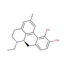 CCN1CCc2cc(C)cc3c2[C@H]1Cc1ccc(O)c(O)c1-3 ZINC000043123260