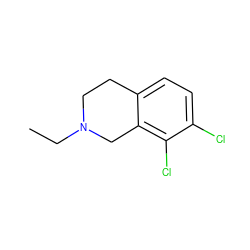 CCN1CCc2ccc(Cl)c(Cl)c2C1 ZINC000027864199