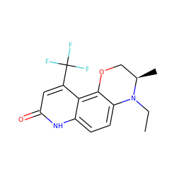 CCN1c2ccc3[nH]c(=O)cc(C(F)(F)F)c3c2OC[C@H]1C ZINC000028953745