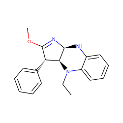 CCN1c2ccccc2N[C@@H]2N=C(OC)[C@@H](c3ccccc3)[C@@H]21 ZINC000000197647