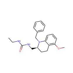 CCNC(=O)NC[C@@H]1CCc2c(OC)cccc2N1Cc1ccccc1 ZINC000473111500