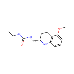 CCNC(=O)NC[C@@H]1CCc2c(cccc2OC)N1 ZINC000473114987