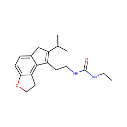 CCNC(=O)NCCC1=C(C(C)C)Cc2ccc3c(c21)CCO3 ZINC000071319395