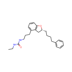 CCNC(=O)NCCCc1cccc2c1C[C@@H](CCCCc1ccccc1)O2 ZINC000028130704