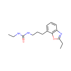 CCNC(=O)NCCCc1cccc2nc(CC)oc12 ZINC000027213133