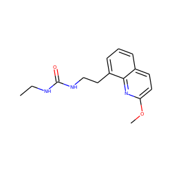 CCNC(=O)NCCc1cccc2ccc(OC)nc12 ZINC001772598291