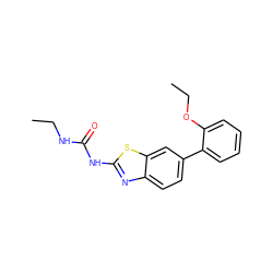 CCNC(=O)Nc1nc2ccc(-c3ccccc3OCC)cc2s1 ZINC000095602648