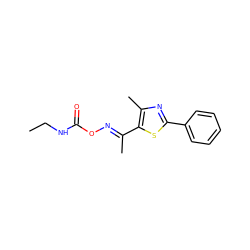 CCNC(=O)O/N=C(\C)c1sc(-c2ccccc2)nc1C ZINC000004050448