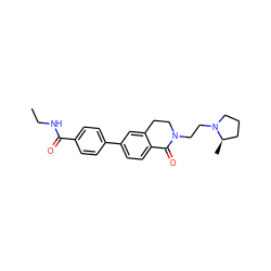 CCNC(=O)c1ccc(-c2ccc3c(c2)CCN(CCN2CCC[C@H]2C)C3=O)cc1 ZINC000059111730