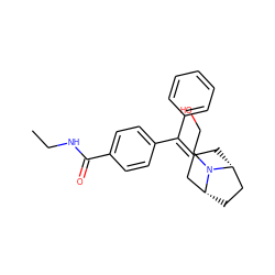 CCNC(=O)c1ccc(C(=C2C[C@@H]3CC[C@H](C2)N3CCO)c2ccccc2)cc1 ZINC000026185325