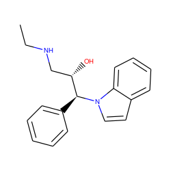 CCNC[C@H](O)[C@H](c1ccccc1)n1ccc2ccccc21 ZINC000035905571