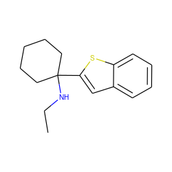 CCNC1(c2cc3ccccc3s2)CCCCC1 ZINC000013732113