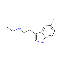 CCNCCc1c[nH]c2ccc(F)cc12 ZINC000066252102