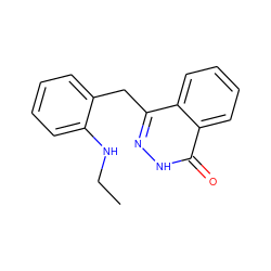 CCNc1ccccc1Cc1n[nH]c(=O)c2ccccc12 ZINC000473113701