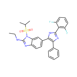 CCNc1nc2ccc(-c3[nH]c(-c4c(F)cccc4F)nc3-c3ccccc3)cc2n1S(=O)(=O)C(C)C ZINC000029131147