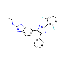 CCNc1nc2ccc(-c3nc(-c4c(F)cccc4F)[nH]c3-c3ccccc3)cc2[nH]1 ZINC000029130971