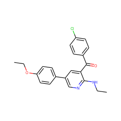 CCNc1ncc(-c2ccc(OCC)cc2)cc1C(=O)c1ccc(Cl)cc1 ZINC000096285668